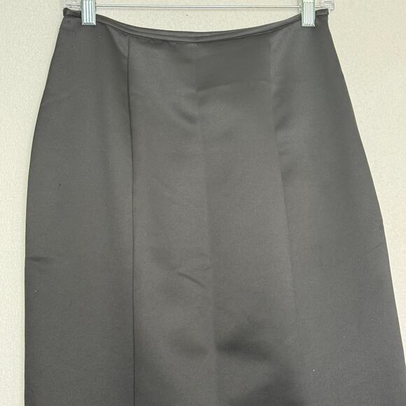 Vintage Jessica McClintock For Gunne Sax Maxi Mermaid Skirt Sz 7 Satin Vampygoth - Picture 2 of 7